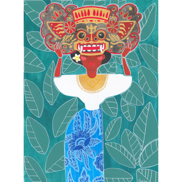 art print bali barong